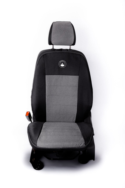 Комплект модельных чехлов AMI.AUTO из автоткани черно-серые на Джили GC 6 (Geely GC 6) 2014+ седан - изображение 4