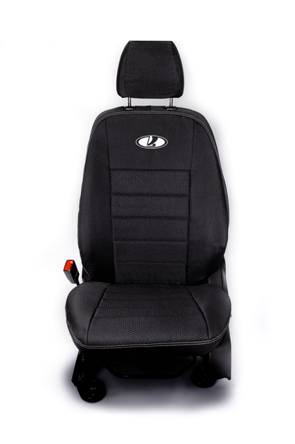 Комплект модельных чехлов AMI.AUTO из автоткани черные на ВАЗ 2109 (VAZ 2109) 1987-2014 седан - изображение 3