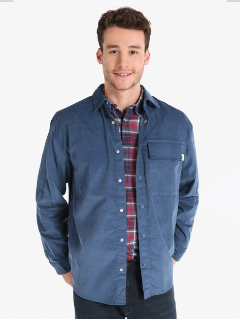 Сорочка бавовняна чоловіча Colin's CL1065712INV S Indigo від Rozetka на платформі USKIDKA Акція на Сорочка бавовняна чоловіча Colin's CL1065712INV S Indigo від Rozetka