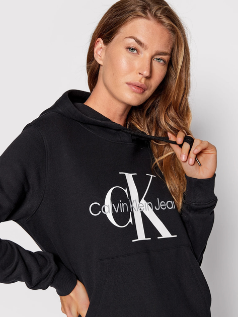 Худі жіноче Calvin Klein Jeans J20J219141-BEH M Чорне (8719855876525) - зображення 4