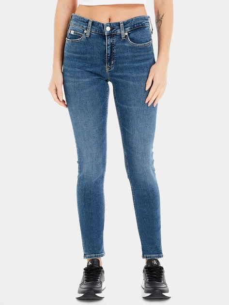 Джинси жіночі Calvin Klein Jeans J20J221581-1BJ W28L30 Темно-блакитні (8720107892460) - зображення 1