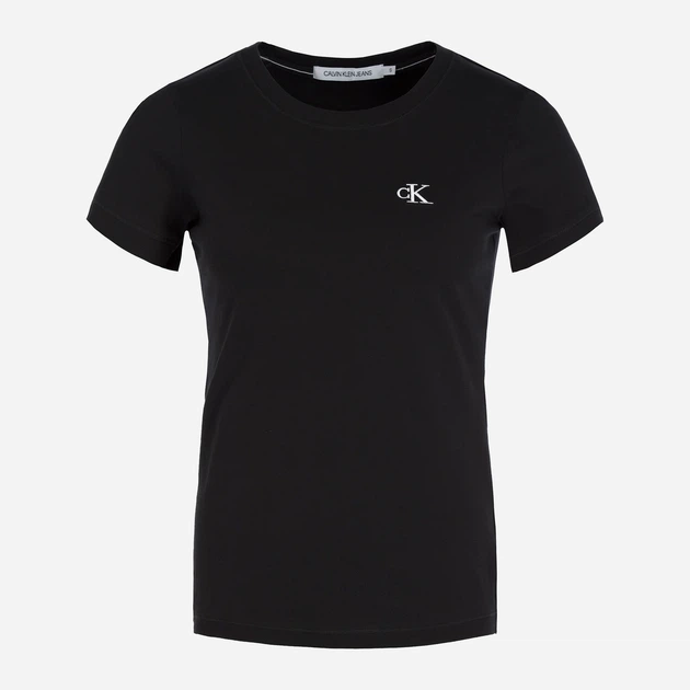 Футболка жіноча Calvin Klein Jeans J20J212883-BAE XL Чорна (8719852232225) - зображення 5