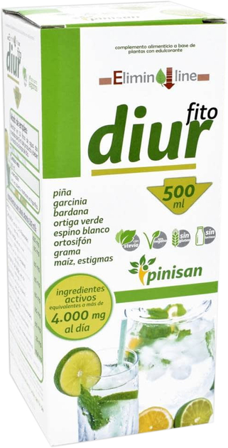 Suplement diety Pinisan Fito Diur Jarabe 500 ml (8435001001725) - obraz 1