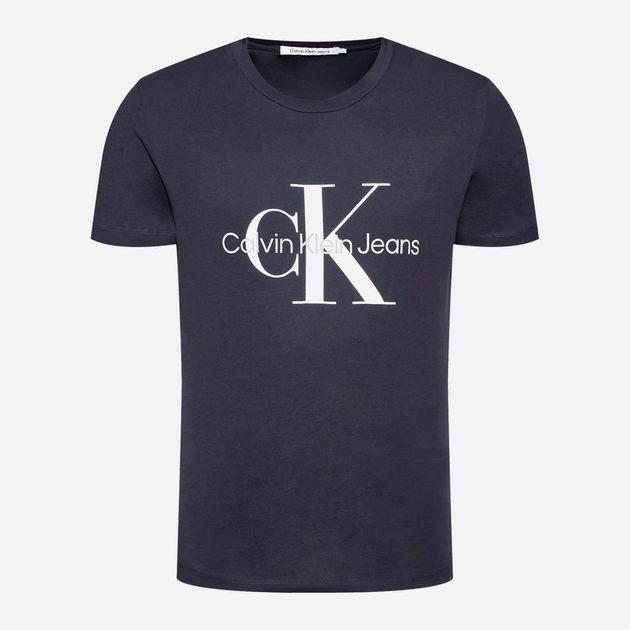 Футболка бавовняна чоловіча Calvin Klein Jeans J30J320935-CHW XL Синя (8719855869299) - зображення 5