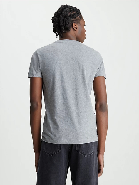 Koszulka męska bawełniana Calvin Klein Jeans J30J320935-P2D M Szara (8719855869091) - obraz 2