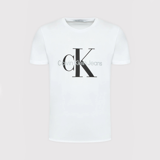 Футболка бавовняна чоловіча Calvin Klein Jeans J30J320935-YAF XL Біла (8719855868872) - зображення 5