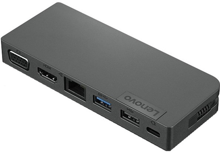 Hub Lenovo USB-C Travel Hub Black (4X90S92381) - obraz 1