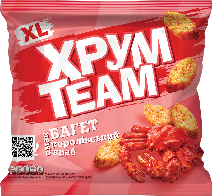 Упаковка багета ХрумTeam Королівський краб 100 г х 24 шт (2.4 кг) (4823063127004) - изображение 2