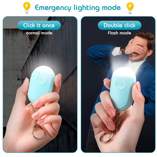Брелок персональная сигнализация Smart SOS-safety Key Finder белый - изображение 6