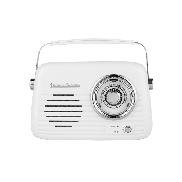 Кухонне радіо Vintage Cuisine ретро з Bluetooth та акумулятором Біле - изображение 3