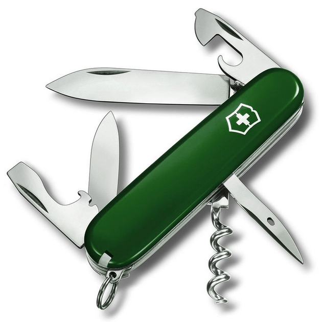 Швейцарский нож Victorinox SPARTAN 91мм/12 функций, зеленые накладки - изображение 1