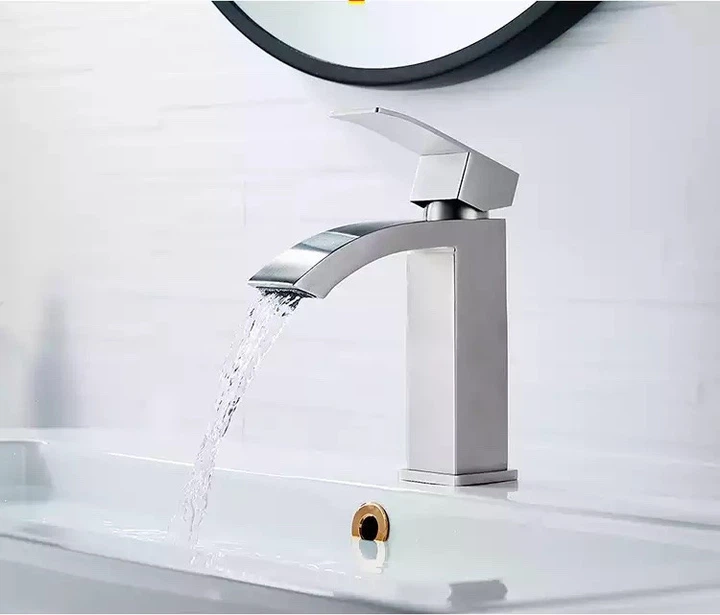 Змішувач для умивальника високий з неіржавкої сталі (SUS304) Lamber 813-2 - Фото 2 Змішувач для умивальника високий з неіржавкої сталі (SUS304) Lamber 813-2 - зображення 2