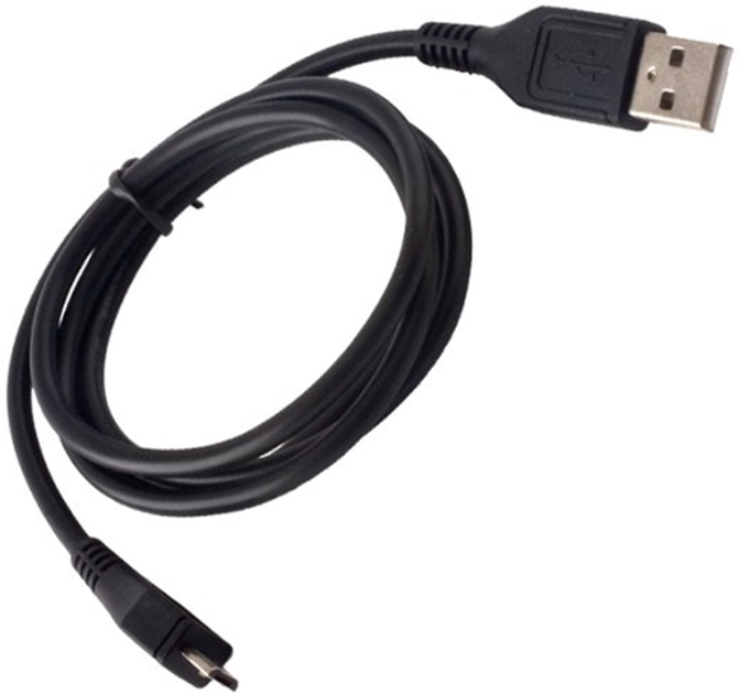 Kabel Cabo USB-micro-USB 1 m Black (5901737852755) - obraz 1