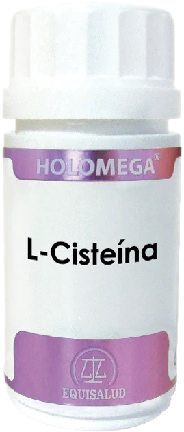 Натуральна харчова добавка Equisalud Holomega L-Cisteina 50 капсул (8436003028109) - зображення 1