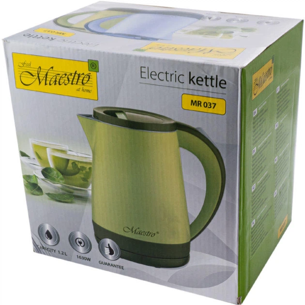 Czajnik elektryczny Maestro MR-037 1.2 L Zielony - obraz 4