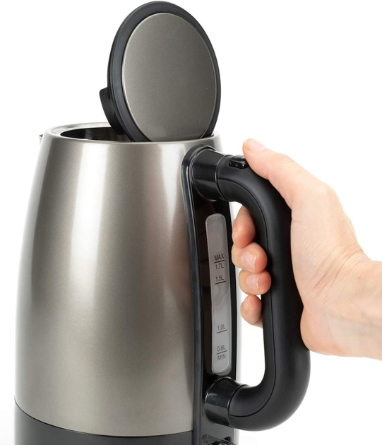 Czajnik elektryczny Black+Decker BXKE2201E 1.7 L Srebrny - obraz 3
