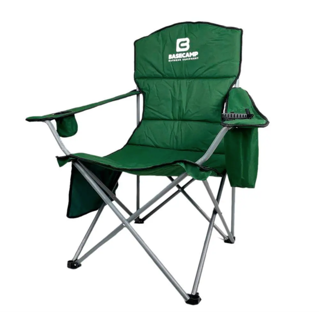 Кемпинговое кресло BaseCamp Hunter, 60x60x100 см, Olive Green (BCP 10201) - изображение 2