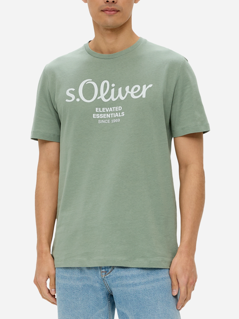 T-shirt męski bawełniany s.Oliver 10.3.11.12.130.2152232-72D1 2XL Miętowy (4099975524266) - obraz 1
