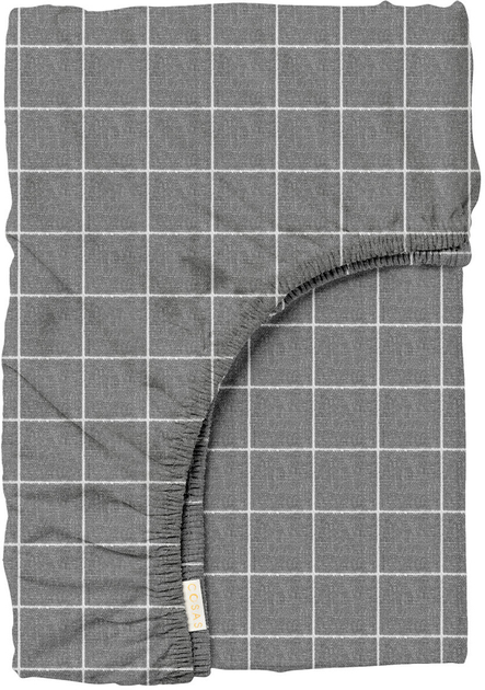 Акція на Простирадло на резинці Cosas Cell Сірий 180х200+25 см від Rozetka