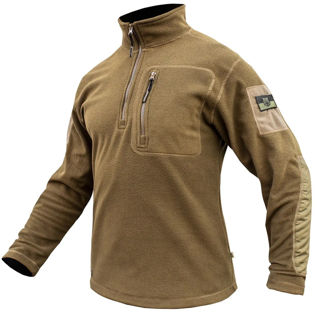 Толстовка флісова Armoline 1/4 Zip TRAVEL DEFENCE Coyote. M - зображення 2