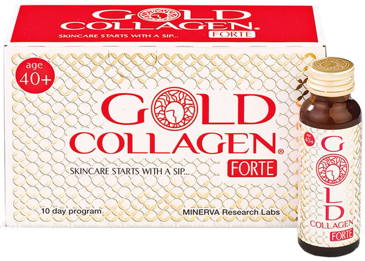 Натуральна харчова добавка Gold Collagen Forte 40 Years 10 ампул x 50 мл (5060259570179) - зображення 1