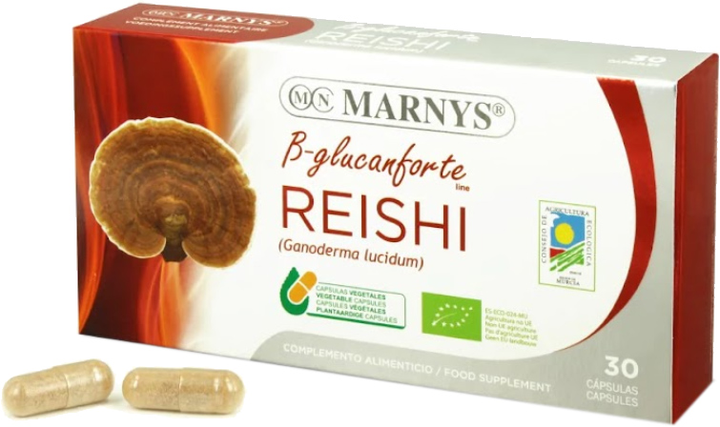 Натуральна харчова добавка Marnys Reishi Bio Vegetales 400 мг 30 капсул (8470002008045) - зображення 1