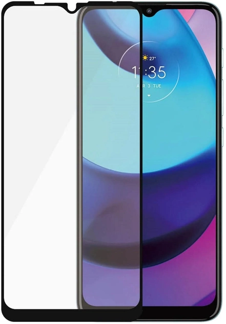 Szkło hartowane Panzer Glass E2E Case Friendly do smartfonu Motorola Moto E20 Black (5711724065514) - obraz 2