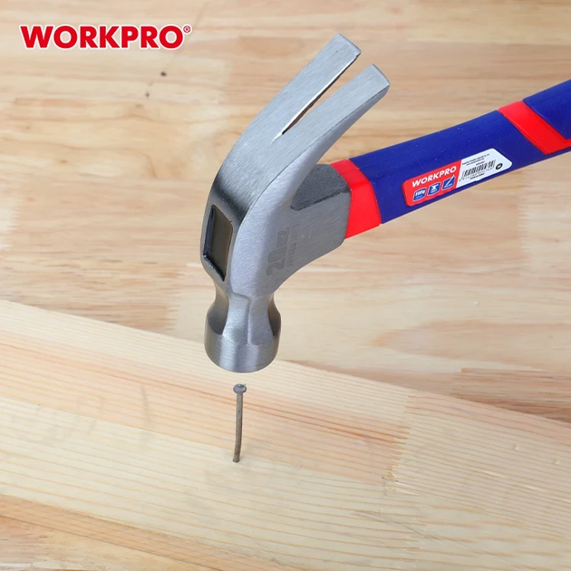 Молоток столярный WORKPRO стекловолоконная рукоятка 225 г PRO WP241009 - Фото 6 Молоток столярный WORKPRO стекловолоконная рукоятка 225 г PRO WP241009 - изображение 6