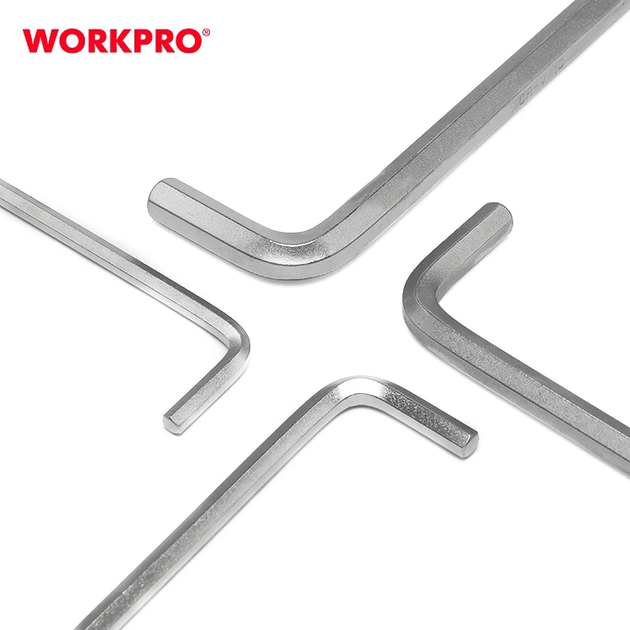 Набір ключів шестигранних метричних з коротким важелем WORKPRO (9шт.) HEX S2 PRO WP222004 - зображення 5