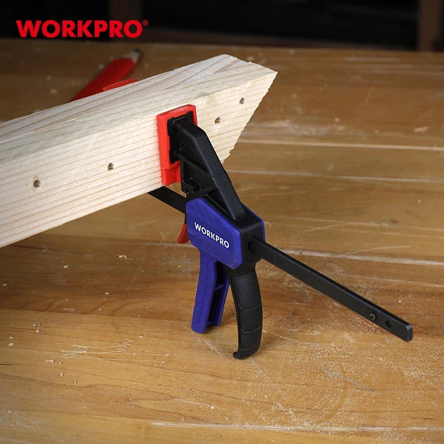 Струбцина міні швидкозатискна WORKPRO 100 мм PRO WP232034 - Фото 8 Струбцина міні швидкозатискна WORKPRO 100 мм PRO WP232034 - зображення 8