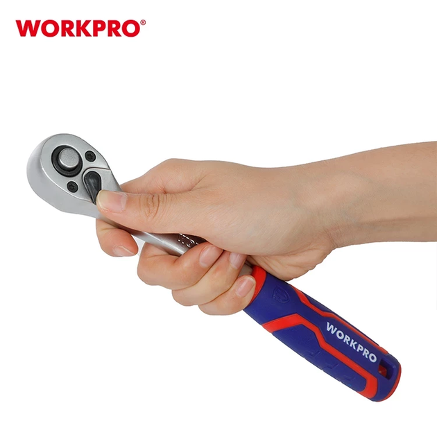 Рукоятка с трещоткой WORKPRO 1/2" 45Т CR-V PRO WP271009 - Фото 4 Рукоятка с трещоткой WORKPRO 1/2" 45Т CR-V PRO WP271009 - изображение 4