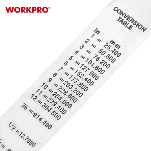 Лінійка нержавіюча WORKPRO 300 мм PRO WP265001 - зображення 4