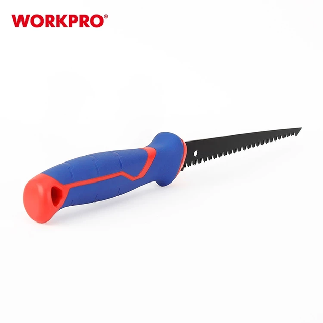 Ножівка для гіпсокартонних плит WORKPRO 150 мм, BI-метал, тефлонове покриття, 8TPI PRO PLUS WP215017 - Фото 5 Ножівка для гіпсокартонних плит WORKPRO 150 мм, BI-метал, тефлонове покриття, 8TPI PRO PLUS WP215017 - зображення 5