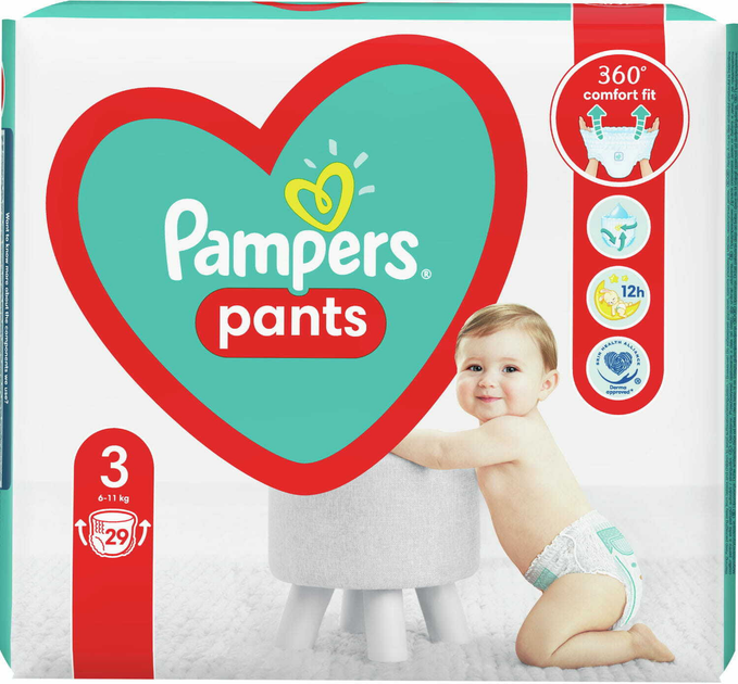 Pieluchomajtki Pampers Pants 3 Midi 6-11 kg 29 szt (8006540067710) - obraz 1