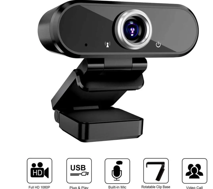 Цифровая Веб-камера IC5 HD 1280х720p с Встроенным Микрофоном для ПК Компьютера Ноутбука USB (602307132) - Фото 2 Цифровая Веб-камера IC5 HD 1280х720p с Встроенным Микрофоном для ПК Компьютера Ноутбука USB (602307132) - изображение 2