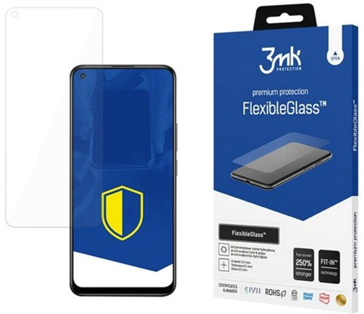 Захисне скло 3MK Flexible Glass для Realme 8 (5903108388009) - зображення 1