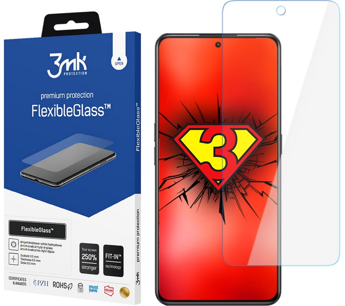 Szkło hybrydowe 3MK Flexible Glass do Realme GT Neo 3 (5903108469906) - obraz 1