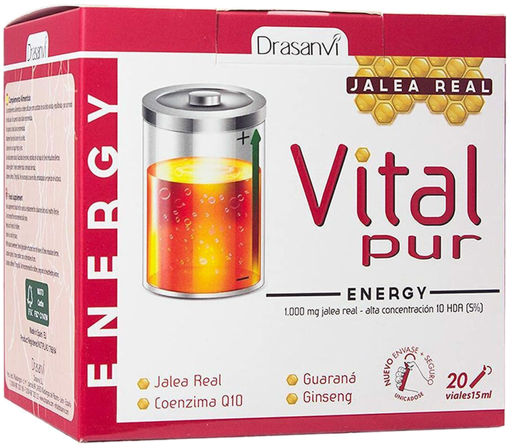 Suplement diety Drasanvi Vitalpur Energy 20 x 15 ml (8436044512407) - obraz 1