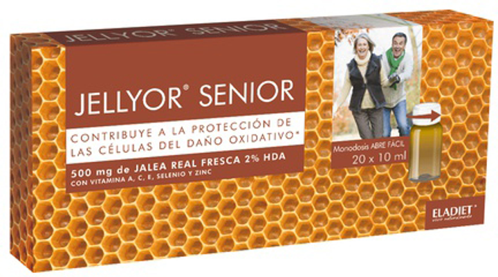 Натуральна харчова добавка Eladiet Jellyor Senior 20 ампул (8420101214014) - зображення 1