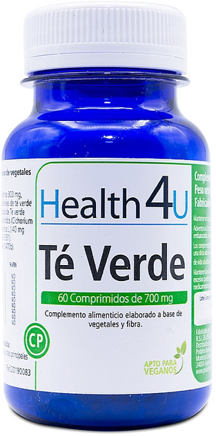 Натуральна харчова добавка H4u Te Verde 700 мг 60 таблеток (8436556085369) - зображення 1