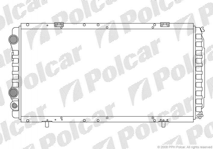 Радиатор охлаждения двигателя Polcar 570208A2 Fiat Ducato; Peugeot Boxer; Citroen Jumper 1307395080, 1301N3 - изображение 1