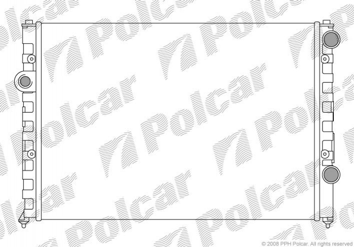 Радіатор охолодження двигуна Polcar 954708A1 Volkswagen Passat 3A0121253 - зображення 1