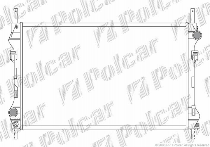 Радиатор охлаждения двигателя Polcar 324708A1 Ford Transit 1104319, 1105821, 1C1H8005GB - изображение 1