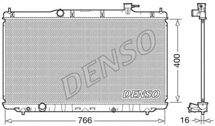 Радіатор охолодження двигуна DENSO DRM40038 Honda Accord 190105A2A01 - зображення 1