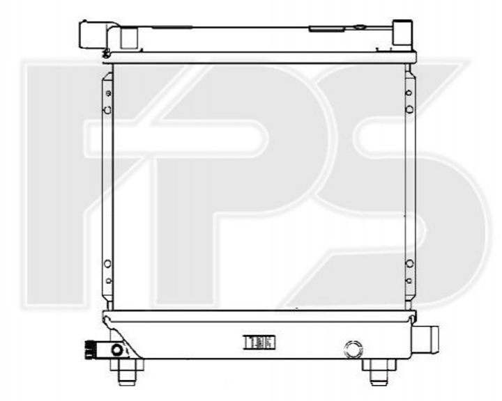 Радіатор охолодження двигуна FPS FP 46 A216 Mercedes C-Class, E-Class 2105003703, 2015007603, 2015005703 - зображення 1