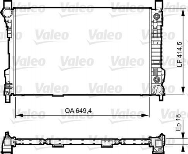 Радіатор охолодження двигуна Valeo 735144 2035004503, A2035004503 - зображення 1