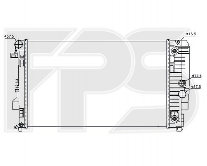 Радиатор охлаждения двигателя FPS FP 46 A77 Mercedes Vito - изображение 1
