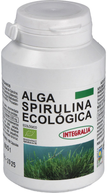 Дієтична добавка Integralia Alga Spirulina Eco 100 капсул (8436000545203) - зображення 1
