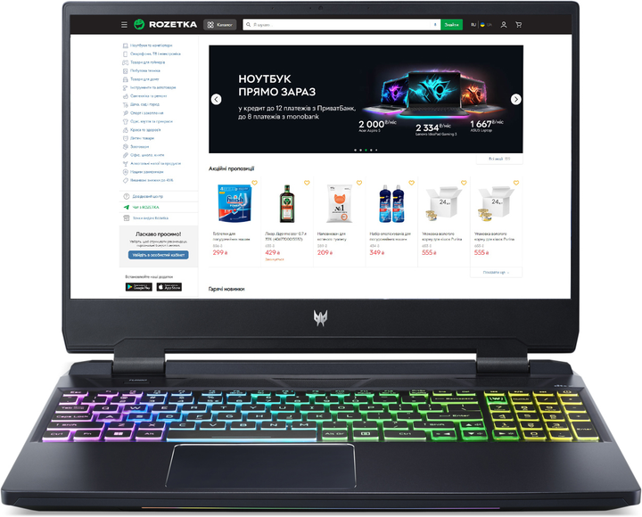 Ноутбук Acer Predator Helios 300 PH315-55-95YR (NH.QGNEU.00G) Abyssal ...