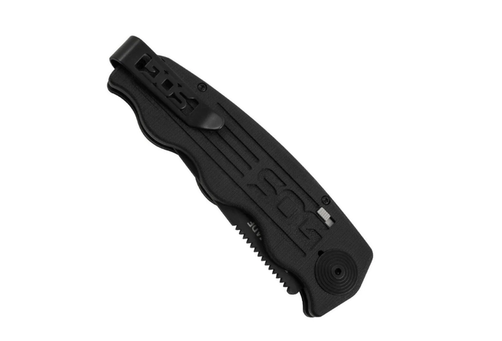 Ніж розкладний SOG Tac Ops, Black Micarta (SOG TO1011-BX) - зображення 4